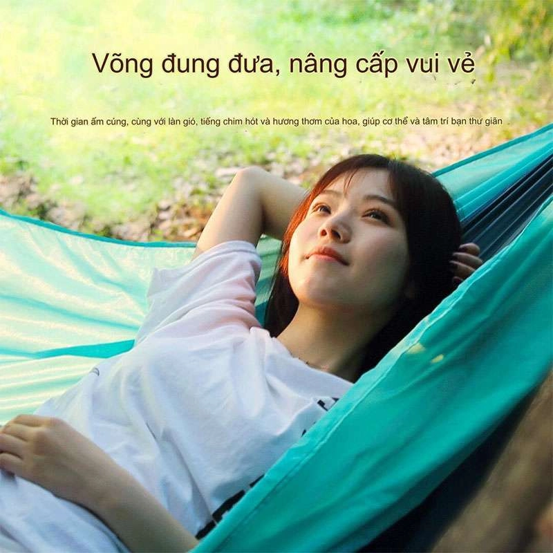 Võng du lịch vải dù Xiaomi Zenph chịu tải 300kg, rộng 1,4m, dài 2,7m