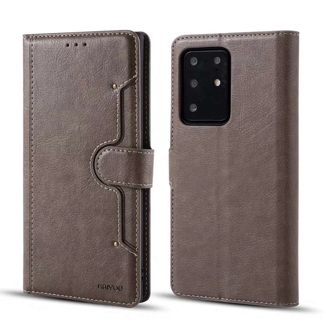 Bao da Samsung Galaxy S20/ Galaxy S20 / Galaxy S20 ultra (bao da cầm tay chất liệu da bò, hiệu Kaiyue)