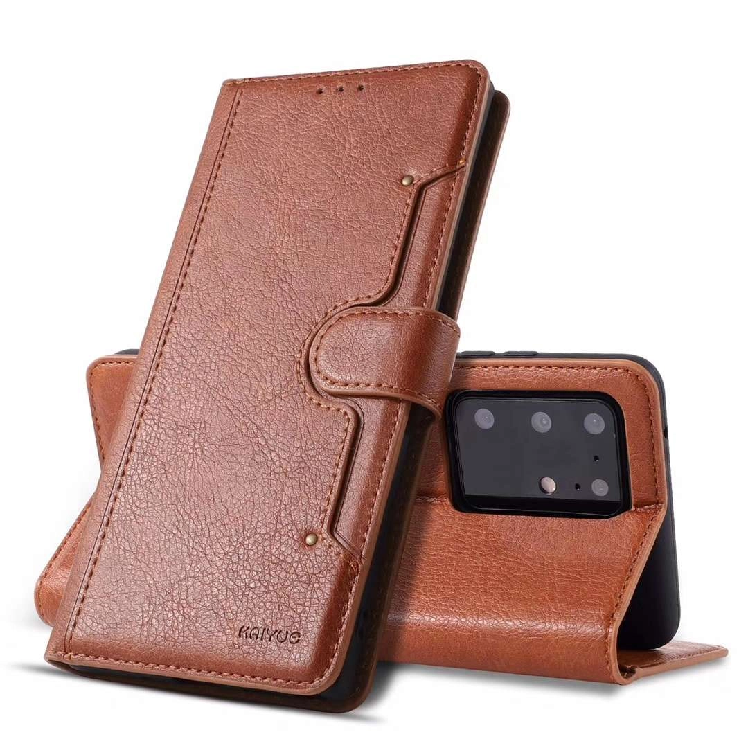 Bao da Samsung Galaxy S20/ Galaxy S20 / Galaxy S20 ultra (bao da cầm tay chất liệu da bò, hiệu Kaiyue)