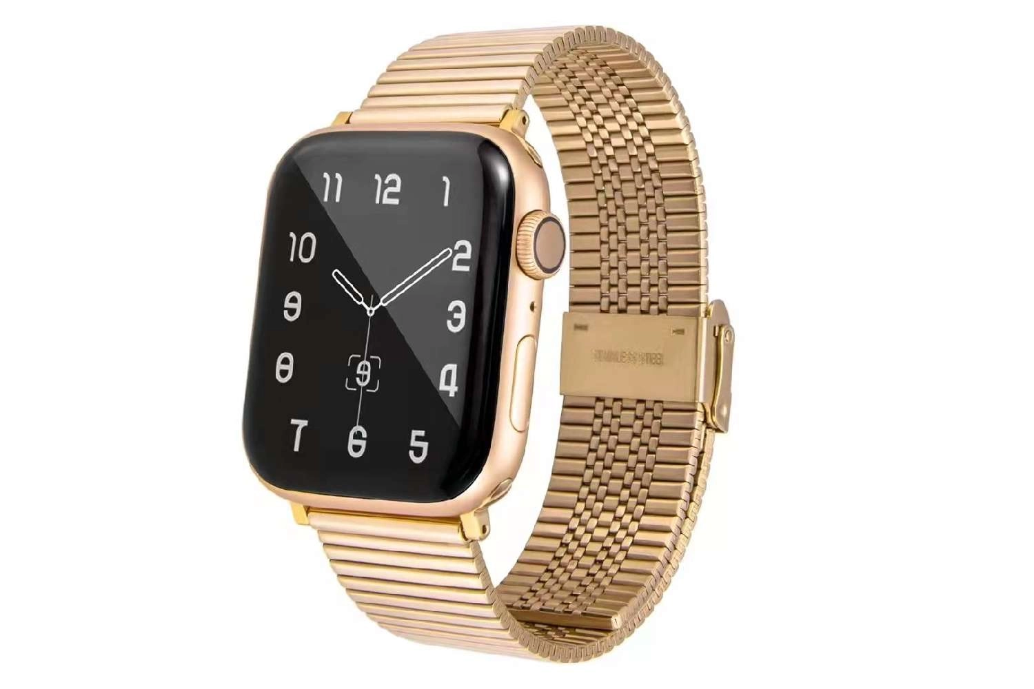 Dây đồng hồ Apple Watch 38mm/ 40mm/ 41mm/ 42mm/ 44mm/ 45mm (chất liệu hợp kim, mắt song song) series 1 đến series 7