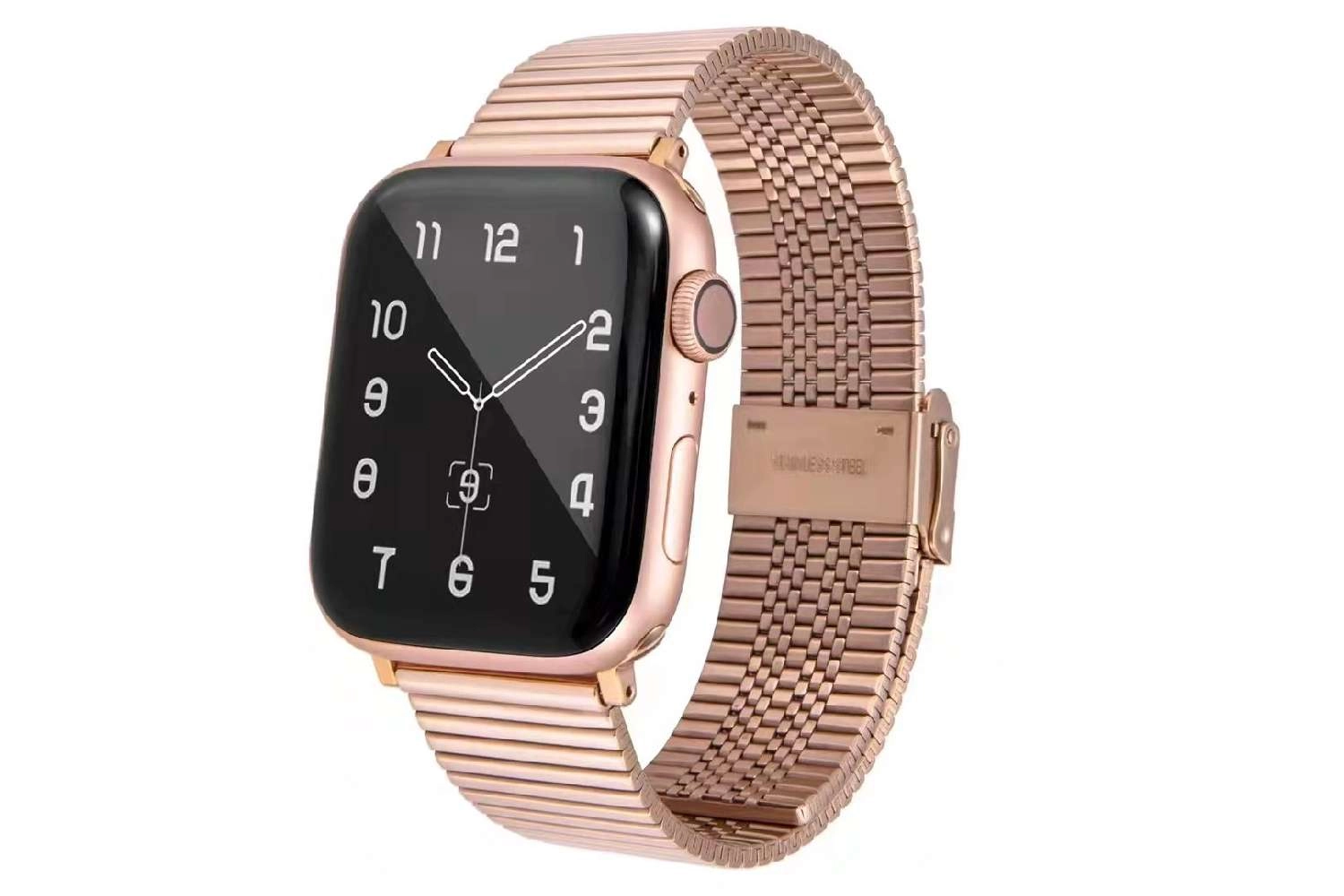Dây đồng hồ Apple Watch 38mm/ 40mm/ 41mm/ 42mm/ 44mm/ 45mm (chất liệu hợp kim, mắt song song) series 1 đến series 7
