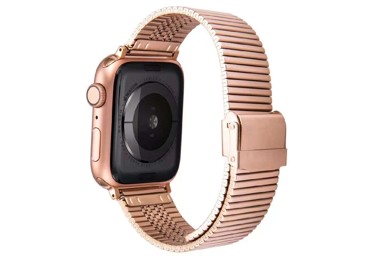 Dây đồng hồ Apple Watch 38mm/ 40mm/ 41mm/ 42mm/ 44mm/ 45mm (chất liệu hợp kim, mắt song song) series 1 đến series 7
