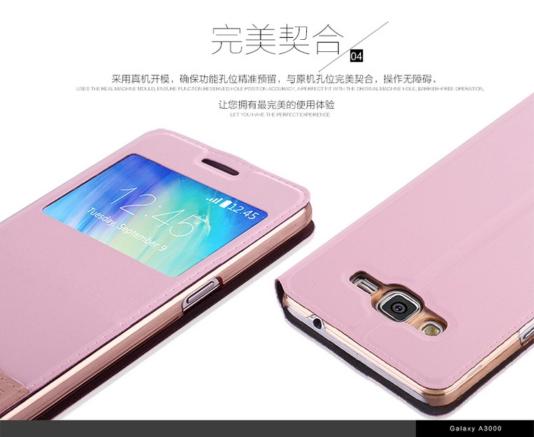 Bao Da Samsung Galaxy A3 có cửa sổ S View ( Hiệu USAMS )