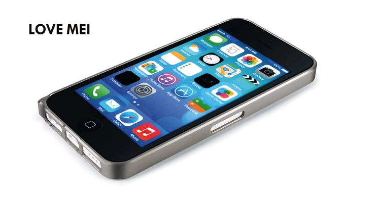 iPhone  5C LOVE MEI 0.7mm ultra thin metal bumper