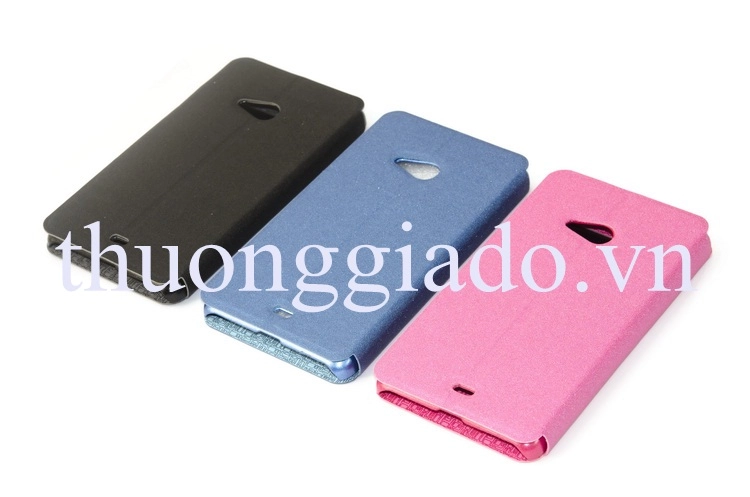 Bao Da Microsoft Lumia 535 (Hiệu Pudini, có 2 cửa sổ:01 view, 01 vuốt )