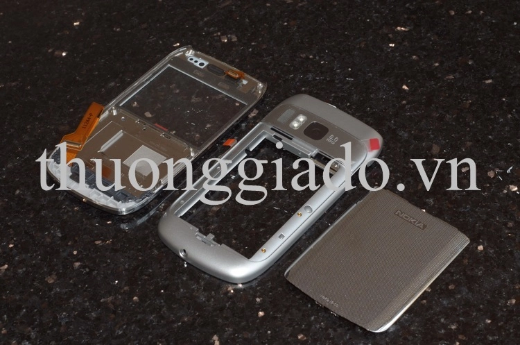 Bộ vỏ Nokia E6-00 Chính Hãng (Gồm cả cảm ứng+phím+cáp bo phím)