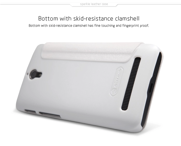 Bao Da Asus Zenfone C - A451CG ( Hiệu NillKin, Sparkle Leather Case )