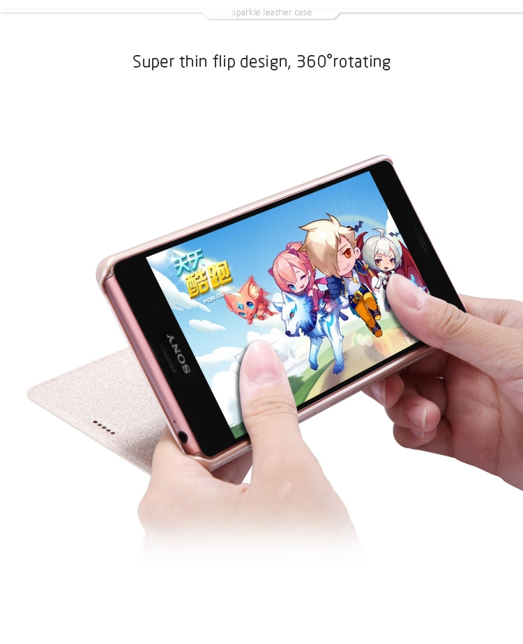 Bao Da Sony Xperia Z3/ L55 ( Hiệu NillKin, Spark Series Leather Case )