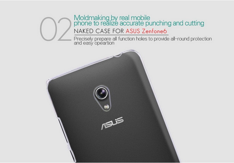 Ốp lưng Asus Zenfone 6/ A600 nhựa cứng trong suốt hiệu BEPAK