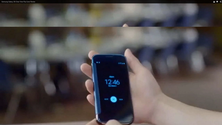 Bao Da Samsung Galaxy S6 G920f Clear View Cover Màu Vàng Chính Hãng