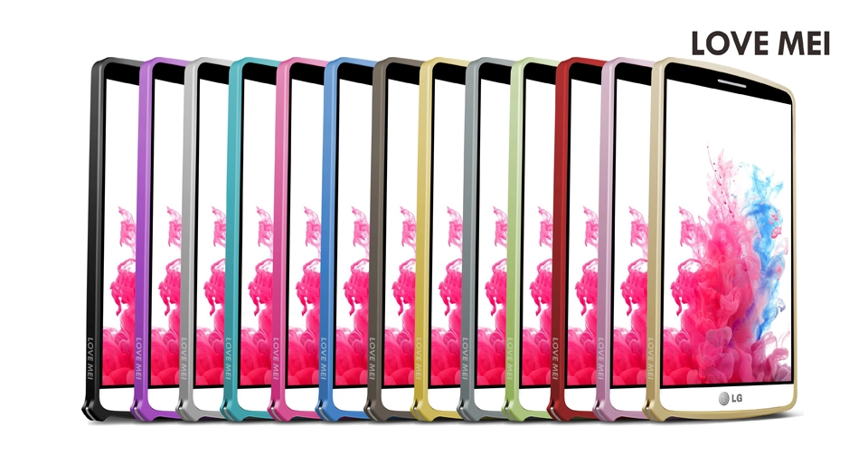 Ốp viền bumper LoveMei cho LG G3-F400-D855