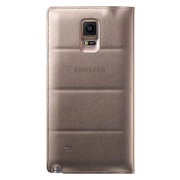 Bao Da Samsung Galaxy Note 4 S View Flip Cover Padding Chính Hãng Màu Vàng