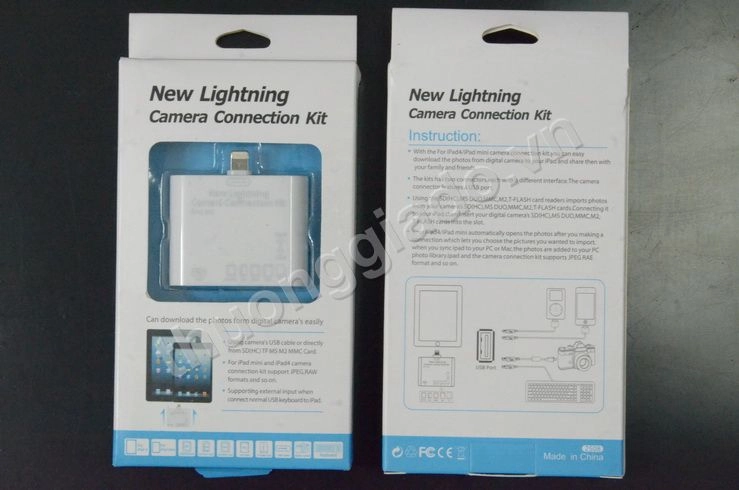 New Lightning Camera Connection Kit for iPad 4, iPad mini