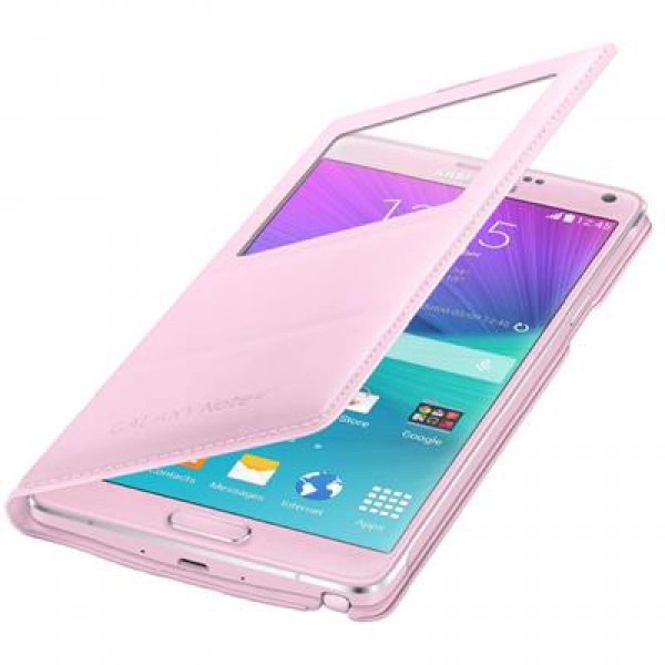 Bao Da Samsung Galaxy Note 4 S View Flip Cover Padding Chính Hãng Màu Hồng (N910)