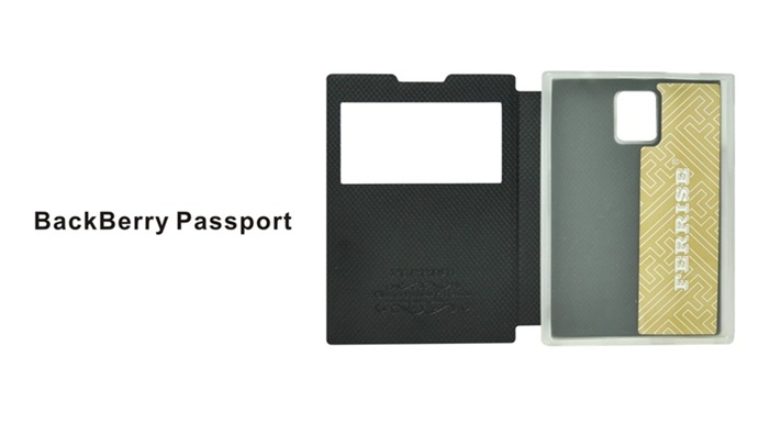 Bao Da BlackBerry Passport Q30 ( Hiệu FERRISE, PRIMIUM LUXURY CASE )