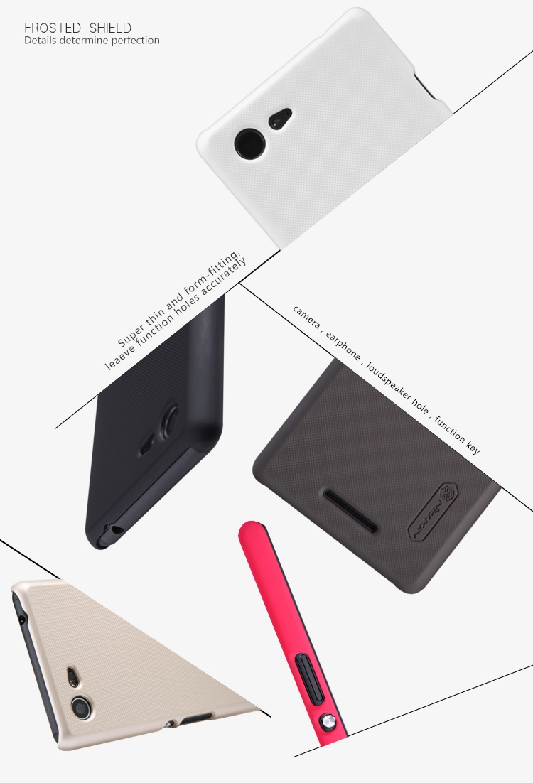 Ốp lưng sần NillKin Sony Xperia E3 Super Frosted Shield Ốp lưng sần NillKin Sony Xperia E3 Super Frosted Shield