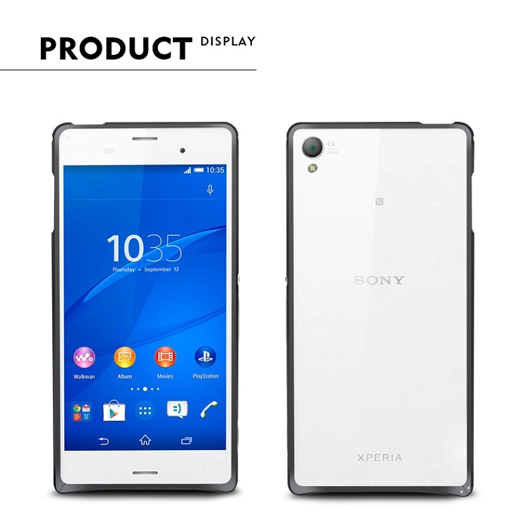 Ốp viền SONY Z3/ L55 Love Mei Curved metal bumper case
