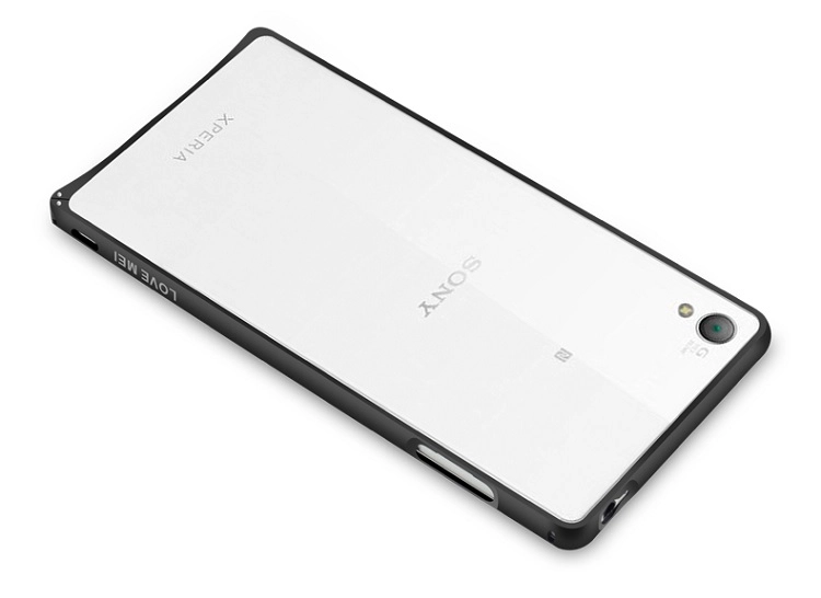 Ốp viền SONY Z3/ L55 Love Mei Curved metal bumper case