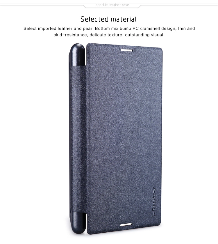 Bao Da Sony Xperia E3 ( Hiệu NillKin, Sparkle Leather Case ) Bao Da Sony Xperia E3 ( Hiệu NillKin, Sparkle Leather Case )