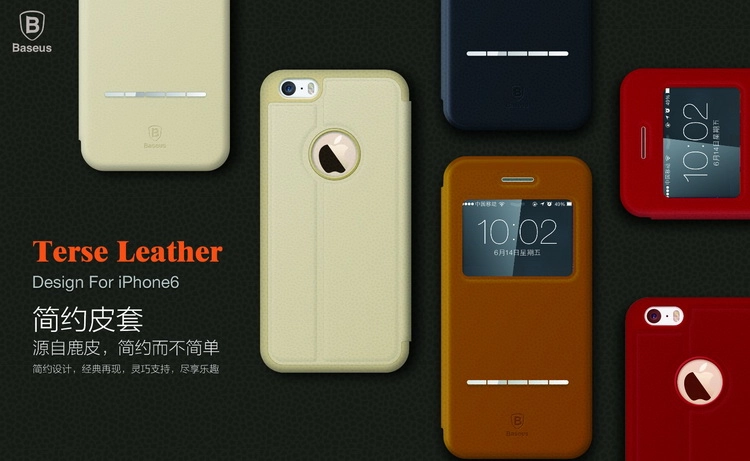 Bao Da iPhone 6 ( Hiệu Baseus, Terse leather Case ) Bao Da iPhone 6 ( Hiệu Baseus, Terse leather Case )