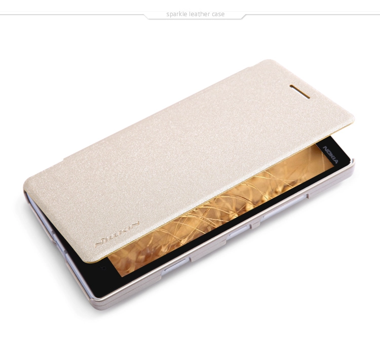 Bao Da Nokia Lumia 930 ( Hiệu NillKin, Sparkle Leather Case )