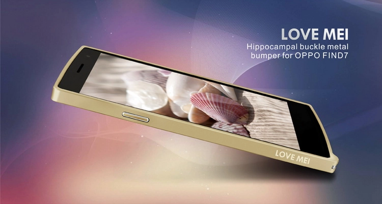 Ốp viền Oppo find 7 X9007 LoveMei bumper case