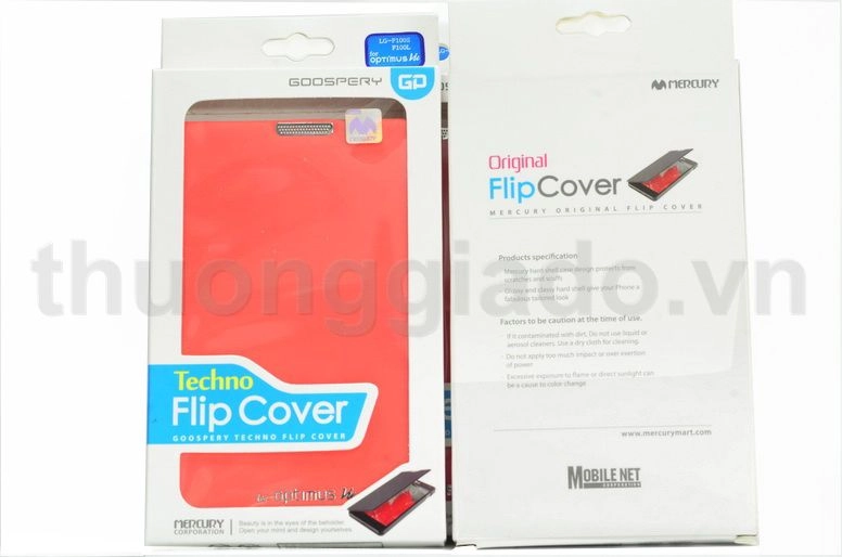 Bao Da Mercury Original Flip Cover LG Optimus Vu F100L, F100s
