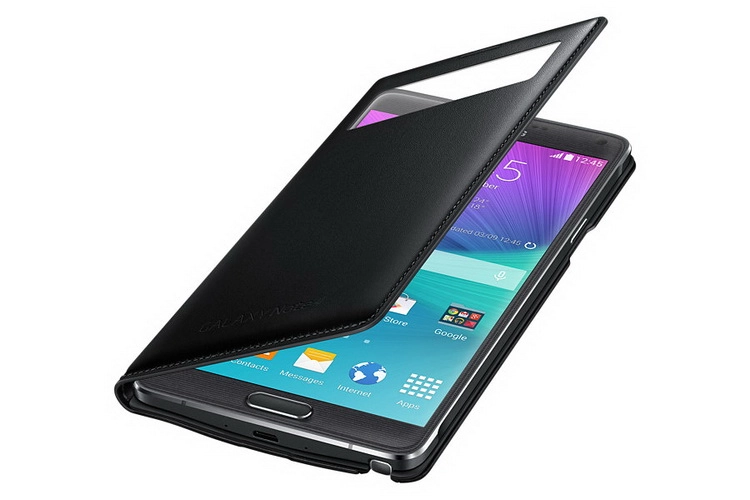 Bao Da Samsung Galaxy Note 4 S View Wallet Chính Hãng