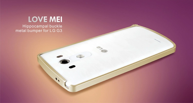 Ốp viền bumper LoveMei cho LG G3-F400-D855