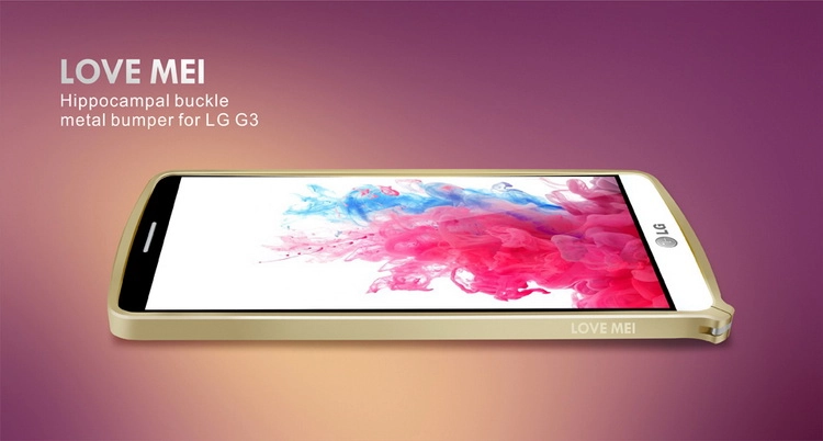 Ốp viền bumper LoveMei cho LG G3-F400-D855