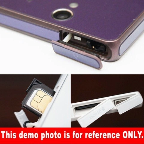Mảnh nhựa đậy khe cắm thẻ nhớ+Khe sim card+cổng usb+Tai nghe cho Sony Xperia Z L36h