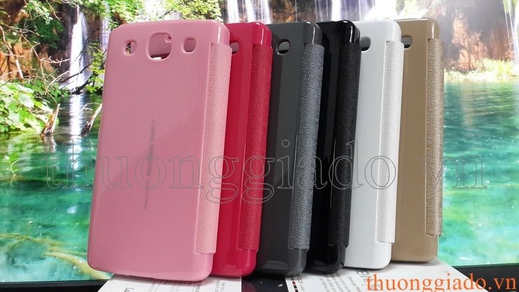 Bao Da LG Optimus GX F310L ( Hiệu Goospery Mercury, Viva Window, Có cửa sổ view )