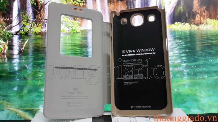 Bao Da LG Optimus GX F310L ( Hiệu Goospery Mercury, Viva Window, Có cửa sổ view )
