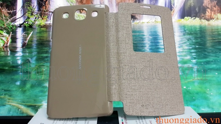 Bao Da LG Optimus GX F310L ( Hiệu Goospery Mercury, Viva Window, Có cửa sổ view )