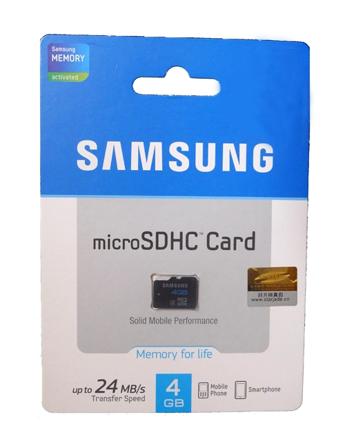 Thẻ nhớ Samsung Micro SD(TF) 4Gb Class 4 (Hàng chính hãng)