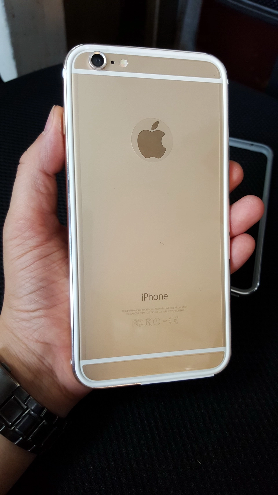 Ốp viền bumper iPhone 6,iPhone  6 Plus,iPhone 5 (trong là cao su,ngoài là hợp kim)