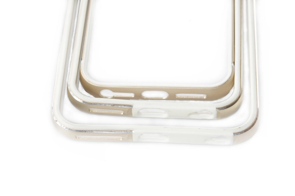 Ốp viền bumper iPhone 6,iPhone  6 Plus,iPhone 5 (trong là cao su,ngoài là hợp kim)