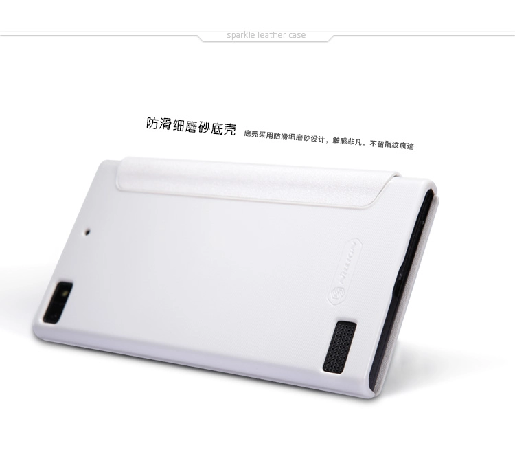 Bao Da BlackBerry  Z3 ( Hiệu Nillkin, Sparkle Leather Case )