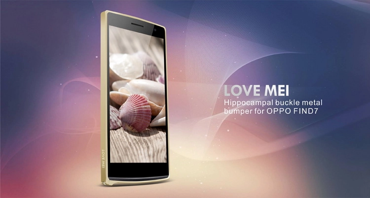 Ốp viền Oppo find 7 X9007 LoveMei bumper case