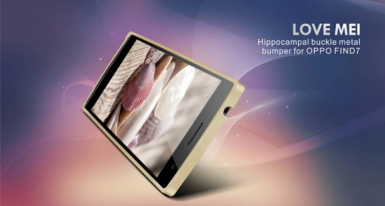 Ốp viền Oppo find 7 X9007 LoveMei bumper case