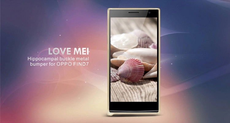 Ốp viền Oppo find 7 X9007 LoveMei bumper case