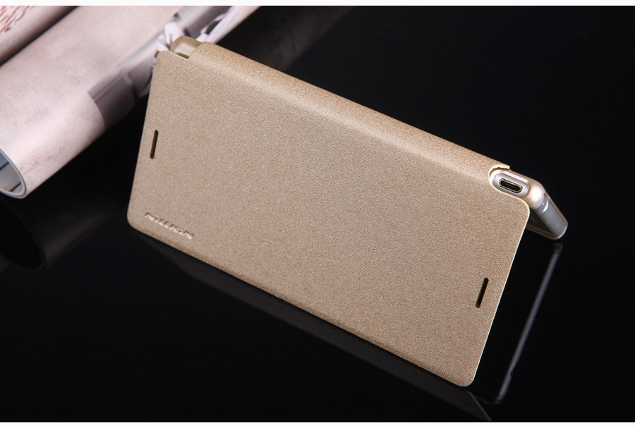 Bao Da Sony Xperia M4 AQUA (Hiệu NillKin, Sparkle Leather Case)