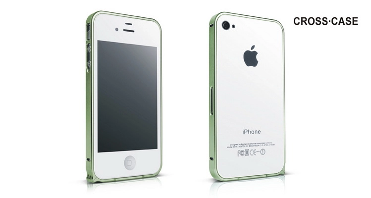 iPhone 4s/ iPhone 4 metal bumper (0.7mm) hiệu Cross Case iPhone 4s/ iPhone 4 metal bumper (0.7mm) hiệu Cross Case