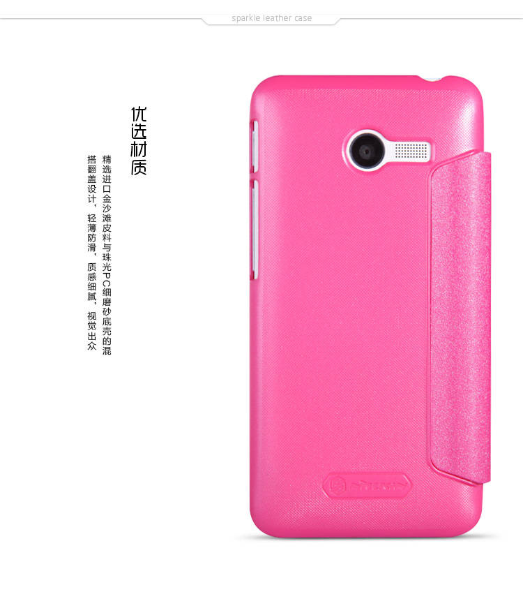 Bao Da Asus Zenfone 4 _ Asus A400 ( NillKin NEW LEATHER CASE- Sparkle Leather Case )