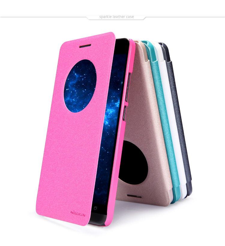 Bao Da Asus Zenfone 6_A600 có cửa sổ view ( NILLKIN NEW LEATHER CASE- Sparkle Leather Case )