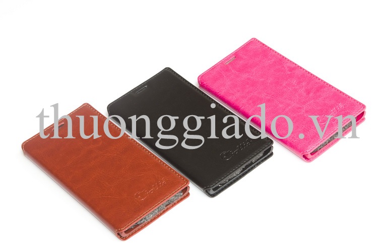 Bao da cầm tay nắp gập mở cho Nokia Lumia 730 Flip Leather Case