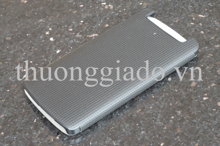 Bao Da Cầm Tay Nắp Gập Mở Kiểu Flip Cho OPPO Find N1 mini ( Hiệu AMO ) Màu Đen Xám