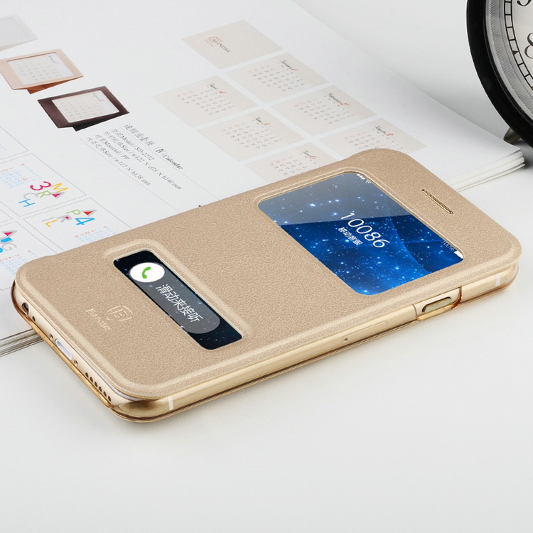 Bao Da iPhone 6 - 4.7" 2 Cửa Sổ View ( Hiệu Baseus, PURE VIEW CASE )
