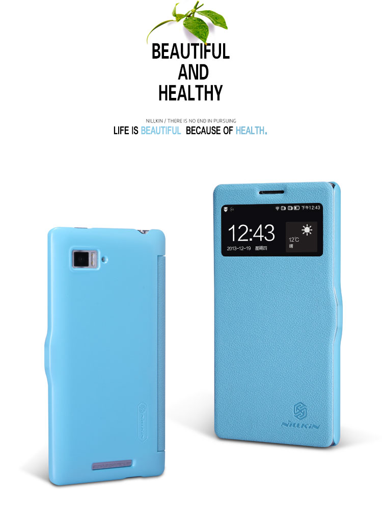 Bao Da Lenovo K910 VIBE Z ( Hiệu NillKin, Fresh Series )