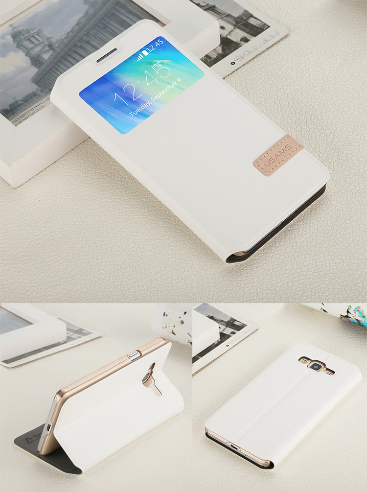 Bao Da Samsung Galaxy A3 có cửa sổ S View ( Hiệu USAMS )